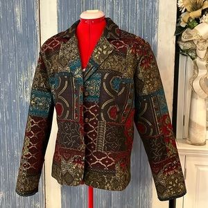 Brocade patchwork jacket. Size XL